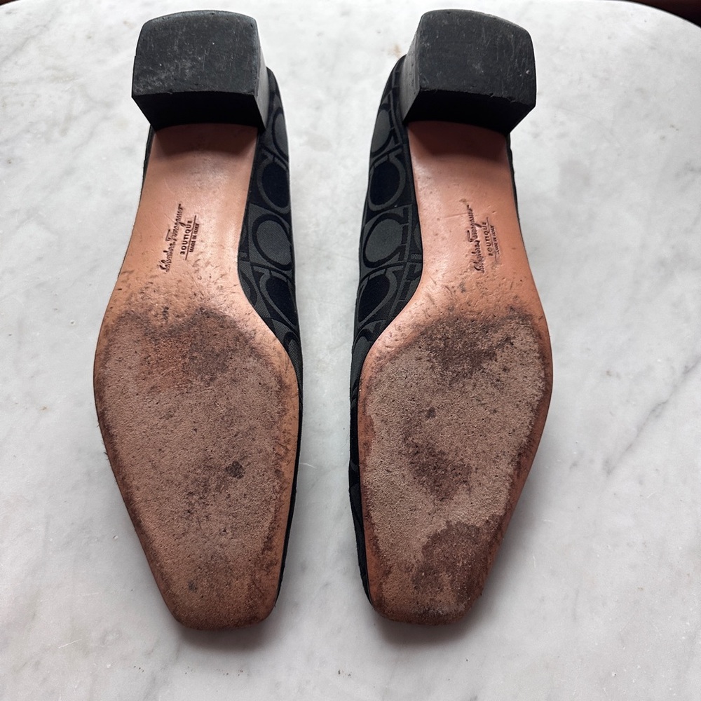 Salvatore Ferragamo Ornamental Damask Heels - Picture 7 of 7